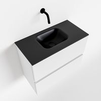 Toiletmeubel Mondiaz Ada | 60 cm | Meubelkleur Talc | Lex wastafel Urban Midden | Zonder kraangat