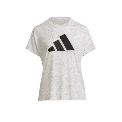 adidas Performance Plus Size 2.0 Sportwear sport T-shirt wit melange