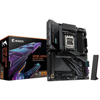 Gigabyte X870E AORUS ELITE X3D Moederbord Socket AMD AM5 Vormfactor ATX Moederbord chipset AMD® X870E Gigabyte X870E AORUS ELITE X3D Moederbord Socket AMD AM5 Vormfactor ATX Moederbord chipset AMD® X870E