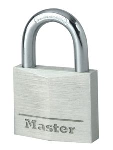 Masterlock 40mm - 21mm hardened steel shackle, 6mm diam. - double locking - 4-pin - 9140EURD