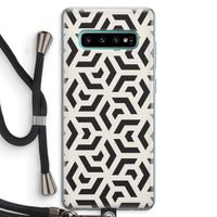 Crazy pattern: Samsung Galaxy S10 Plus Transparant Hoesje met koord