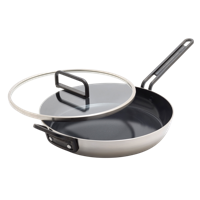 GreenPan™ Stanley Tucci™ Stainless Steel Ceramic Nonstick 30cm Frypan with Lid GreenPan™ Stanley Tucci™ Stainless Steel Ceramic Nonstick 30cm Frypan with Lid