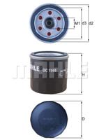 Oliefilter KNECHT, Diameter (mm)65,3mm, u.a. für Renault, Nissan, Hyundai, KIA, Infiniti, Dacia, Alpine, Lada - thumbnail