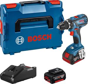 Bosch Professional GSR 18V-28 06019H410A Accu-schroefboormachine 18 V 4.0 Ah Incl. 2 accus, Incl. lader, Incl. koffer