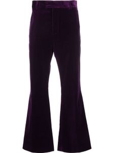 Palm Angels pantalon de tailleur à coupe évasée - Violet