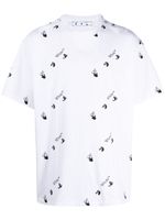 Off-White t-shirt Swimming Man à motif monogrammé - Blanc