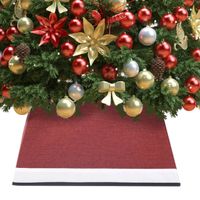 VidaXL Kerstboomrok 48x48x25 cm rood en wit