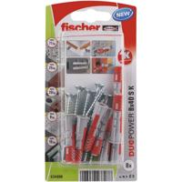 Wandpluggen en schroeven Fischer Duopower 534998 8 x 40 mm 8 Onderdelen Nylon 1 Onderdelen - thumbnail