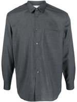 Comme Des Garçons Shirt chemise en laine - Gris - thumbnail