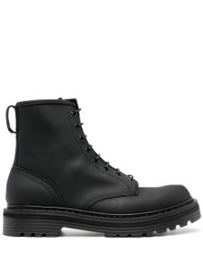 Premiata bottines en cuir à lacets - Noir