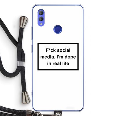 I'm dope: Honor Note 10 Transparant Hoesje met koord