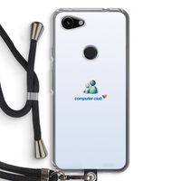 MSN: Pixel 3a Transparant Hoesje met koord