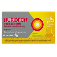 Nurofen ibuprofen 60mg 10 Zetpillen