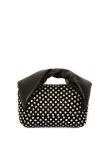 JW Anderson mini sac Twister à ornements en cristal - Noir