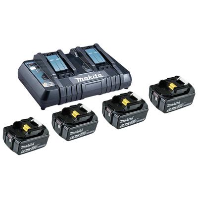 Makita BL 1850B + DC18RD 199483-0 Accu en acculader voor gereedschap 18 V 5 Ah Li-ion