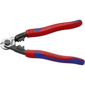 Knipex 9562190 95 62 190 Draadkabelschaar Geschikt voor (striptechniek) Aluminium- en koperkabel, een- en meerdraads, Middelharde draadkabel 7 mm 10 mm² 7