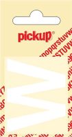 Plakletter Helvetica 40 mm Sticker witte letter w - Pickup