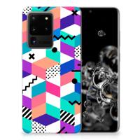 Samsung Galaxy S20 Ultra | TPU Hoesje | Blokken Kleurrijk