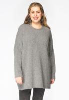 Yoek Pullover wijd TEDDY | Grijs | Maat 42/44