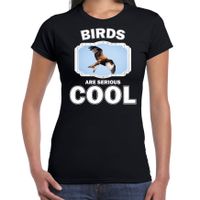 Dieren rode wouw roofvogel t-shirt zwart dames - birds are cool shirt - thumbnail