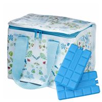 Puckator Kleine lunch koeltas met 2x koelelement - Julie Dodsworth print - 4,7 liter