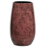 Bloemenvaas - terracotta - donker roze - D22 x H40 cm Bloemenvaas - terracotta - donker roze - D22 x H40 cm