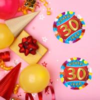 Bierviltjes 30 jaar - 50x stuks - multicolor - verjaardag/feest - feestartikelen