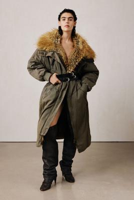 Parka met bont studio - GREEN - L