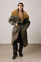 Parka met bont studio - GREEN - L