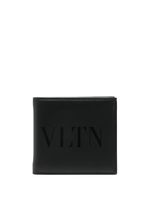 Valentino Garavani portefeuille pliant à logo VLTN - Noir - thumbnail