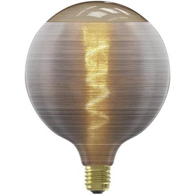 Leen Bakker - LED Filament Silklamp Dimbaar - E27 - 4W - 80LM - Glas - Grijs - L17.5 Cm