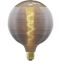 Leen Bakker - LED Filament Silklamp Dimbaar - E27 - 4W - 80LM - Glas - Grijs - L17.5 Cm