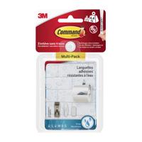 Bevestigingsstrip Command waterbestendig 16 stuks assorti