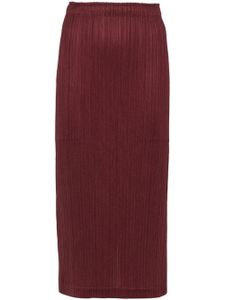 Pleats Please Issey Miyake jupe plissée Monthly Colors October - Rouge