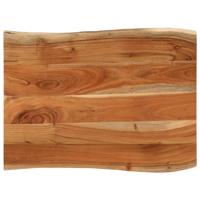 Tafelblad rechthoekig natuurlijke rand 80x60x3,8 cm acaciahout