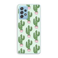 Cactus Lover: Samsung Galaxy A73 Transparant Hoesje