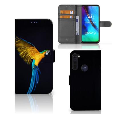 Motorola Moto G Pro | Telefoonhoesje | Met pasjeshouder | Papegaai