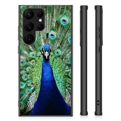 Samsung Galaxy S23 Ultra Dierenprint Telefoonhoesje Pauw