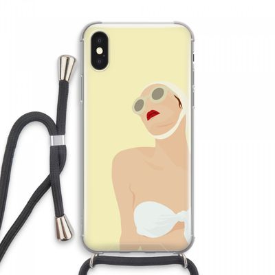 Summer: iPhone XS Max Transparant Hoesje met koord