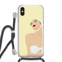 Summer: iPhone XS Max Transparant Hoesje met koord