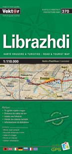 Wegenkaart - landkaart 370 Librazhdi | Vektor