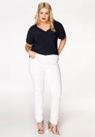 Yoek Shaping skinny jeans 5p | Wit | Maat 56