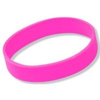 Siliconen armband roze - thumbnail