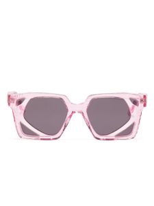 Kuboraum lunettes de soleil rectangulaires T6 - Rose