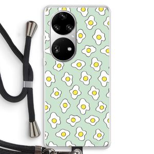 Spiegeleitjes: Huawei P50 Pro Transparant Hoesje met koord