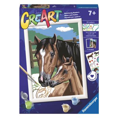 Ravensburger Creart schilderen op nummer - dollen met veulens