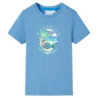 VidaXL Kindershirt 116 middenblauw