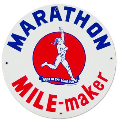 Marathon Mile-Maker 12" (30cm) Zwaar Metalen Bord