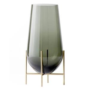 Audo Copenhagen Échasse vaas vloervaas large Smoke | Brushed Brass