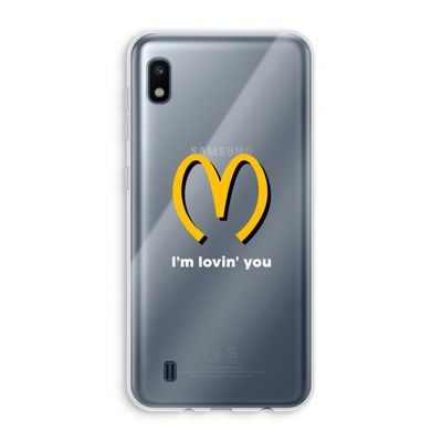 I'm lovin' you: Samsung Galaxy A10 Transparant Hoesje